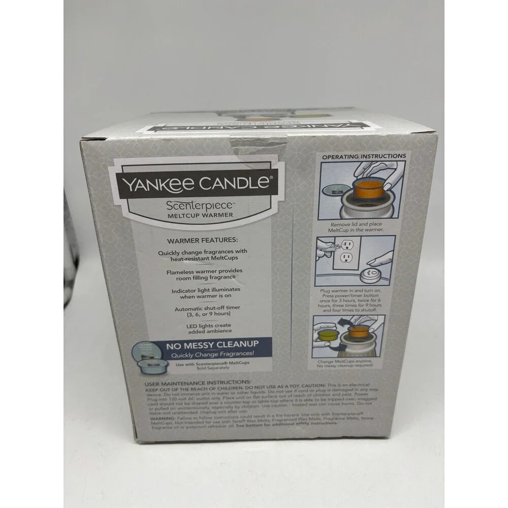 Yankee Candle Owl Scenterpiece Wax Warmer With LED LIGHTS NEW IN BOX!
